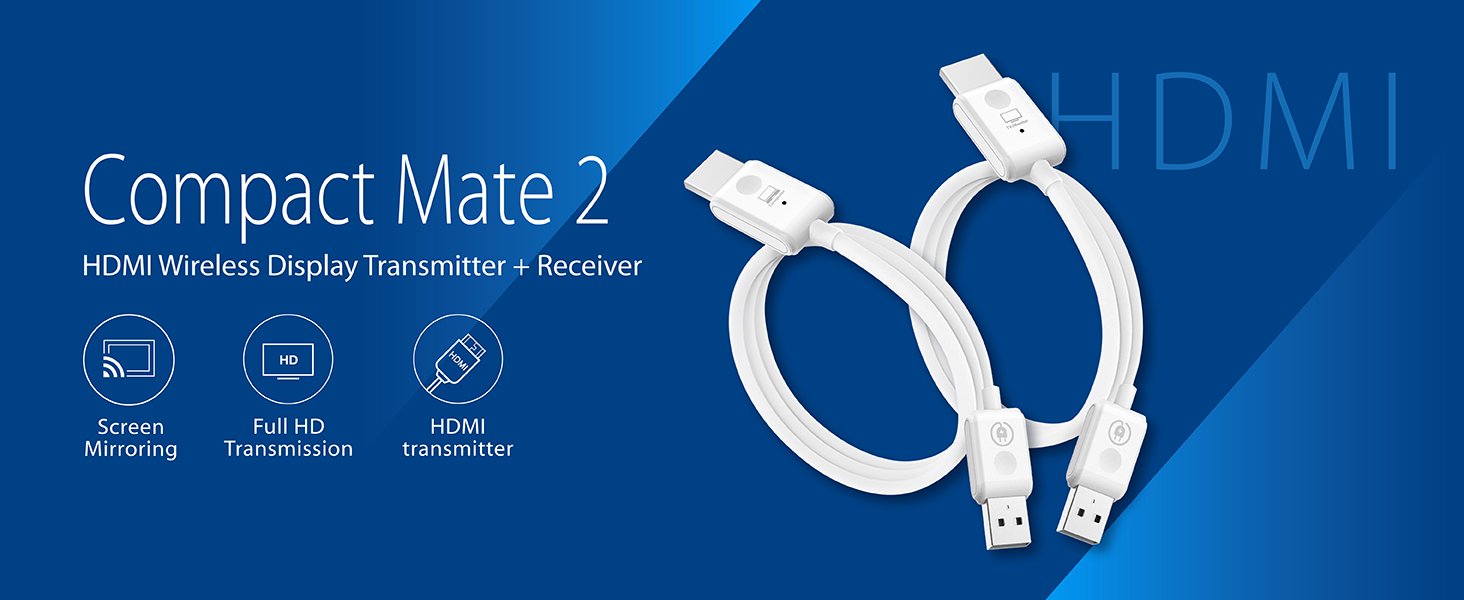 EZCast Mate 2 HDMI Wireless Display Transmitter + Receiver