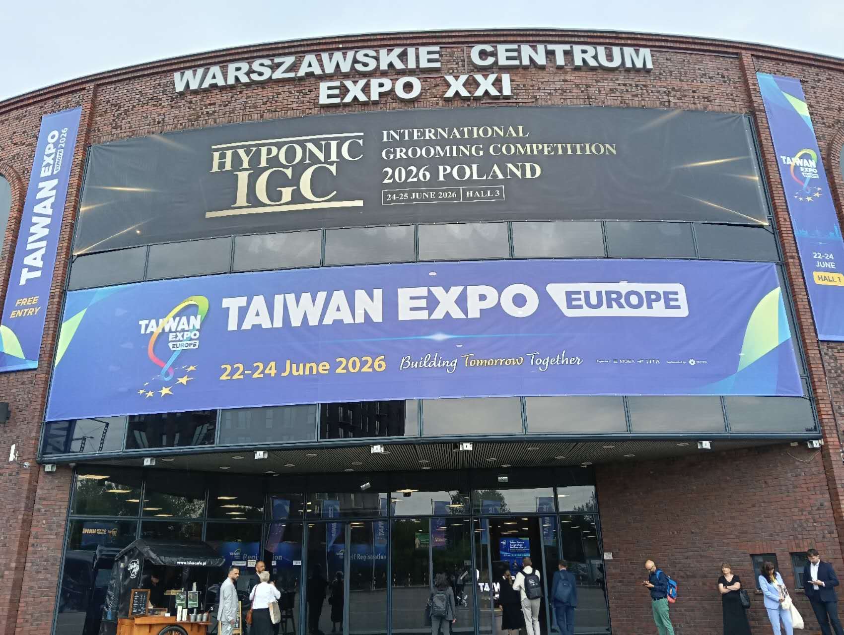 2026 歐洲臺灣形象展 華沙 Warszawskie Centrum EXPO XXI 展館外觀